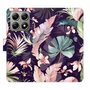 Flip pouzdro iSaprio - Xiaomi 14T Pro - Flower Pattern 08 s kapsičkami na karty