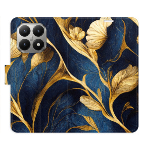Flip pouzdro iSaprio - Xiaomi 15T - GoldBlue s kapsičkami na karty