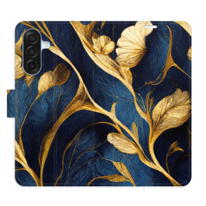 Flip pouzdro iSaprio - Samsung Galaxy A17 / A17 5G - GoldBlue s kapsičkami na karty