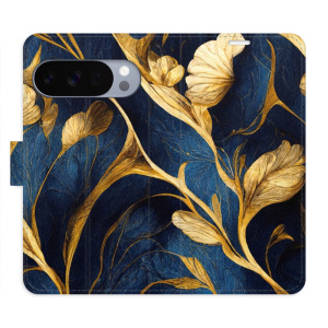 Flip pouzdro iSaprio - Google Pixel 10 / 10 Pro - GoldBlue s kapsičkami na karty