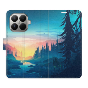 Flip pouzdro iSaprio - Xiaomi 15T Pro - Magical Landscape s kapsičkami na karty