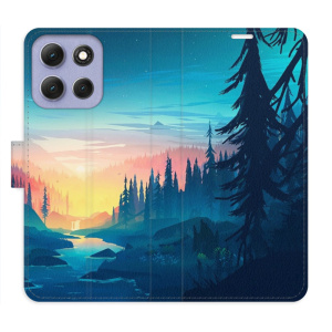 Flip pouzdro iSaprio - Motorola Moto G86 5G - Magical Landscape s kapsičkami na karty