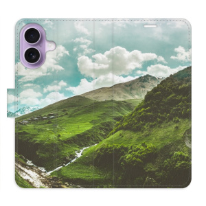 Flip pouzdro iSaprio - Apple iPhone 17 - Mountain Valley s kapsičkami na karty