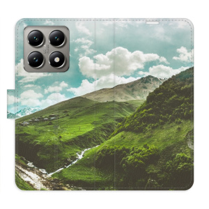 Flip pouzdro iSaprio - Xiaomi 14T - Mountain Valley s kapsičkami na karty