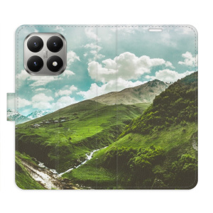 Flip pouzdro iSaprio - Xiaomi 15T - Mountain Valley s kapsičkami na karty