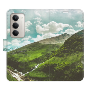 Flip pouzdro iSaprio - Xiaomi Redmi 15 - Mountain Valley s kapsičkami na karty