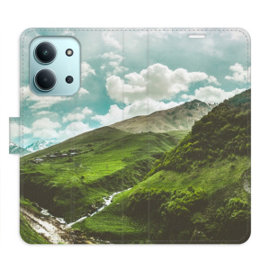 Flip pouzdro iSaprio - Xiaomi Redmi 15C - Mountain Valley s kapsičkami na karty