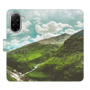 Flip pouzdro iSaprio - Xiaomi Redmi A5 - Mountain Valley s kapsičkami na karty
