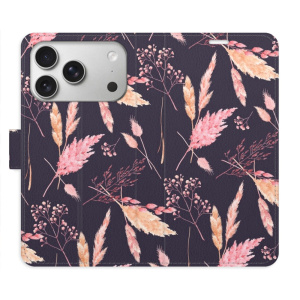 Flip pouzdro iSaprio - Apple iPhone 17 Pro - Ornamental Flowers 02 s kapsičkami na karty