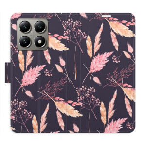 Flip pouzdro iSaprio - Xiaomi 14T - Ornamental Flowers 02 s kapsičkami na karty