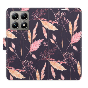 Flip pouzdro iSaprio - Xiaomi 14T Pro - Ornamental Flowers 02 s kapsičkami na karty