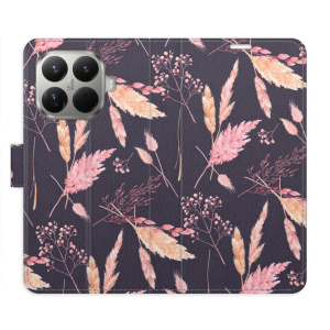 Flip pouzdro iSaprio - Xiaomi 15T Pro - Ornamental Flowers 02 s kapsičkami na karty