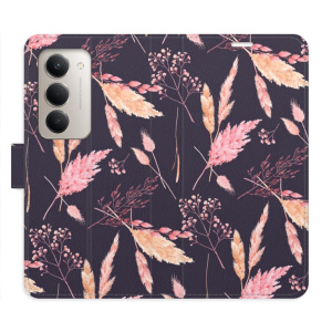 Flip pouzdro iSaprio - Xiaomi Redmi 15 - Ornamental Flowers 02 s kapsičkami na karty