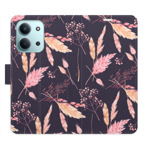 Flip pouzdro iSaprio - Xiaomi Redmi 15C - Ornamental Flowers 02 s kapsičkami na karty