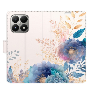 Flip pouzdro iSaprio - Xiaomi 15T - Ornamental Flowers 03 s kapsičkami na karty