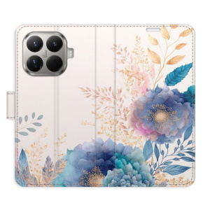 Flip pouzdro iSaprio - Xiaomi 15T Pro - Ornamental Flowers 03 s kapsičkami na karty