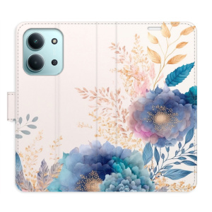 Flip pouzdro iSaprio - Xiaomi Redmi 15C - Ornamental Flowers 03 s kapsičkami na karty