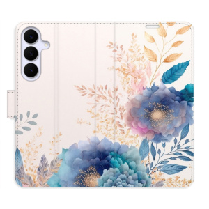 Flip pouzdro iSaprio - Samsung Galaxy S25 FE - Ornamental Flowers 03 s kapsičkami na karty