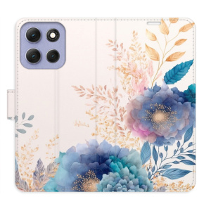 Flip pouzdro iSaprio - Motorola Moto G86 5G - Ornamental Flowers 03 s kapsičkami na karty