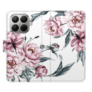 Flip pouzdro iSaprio - Xiaomi 15T Pro - Pink Flowers s kapsičkami na karty