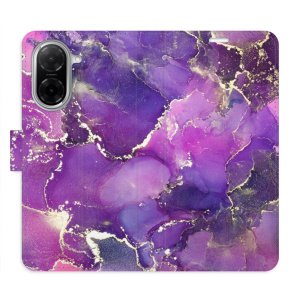 Flip pouzdro iSaprio - Xiaomi Redmi A5 - Purple Marble s kapsičkami na karty