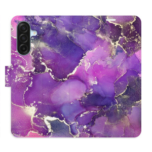 Flip pouzdro iSaprio - Samsung Galaxy A17 / A17 5G - Purple Marble s kapsičkami na karty