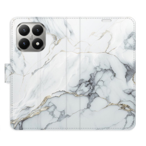 Flip pouzdro iSaprio - Xiaomi 15T - SilverMarble 15 s kapsičkami na karty