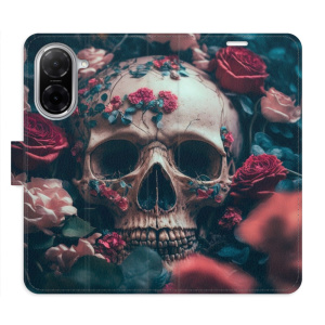 Flip pouzdro iSaprio - Xiaomi Redmi A5 - Skull in Roses 02 s kapsičkami na karty