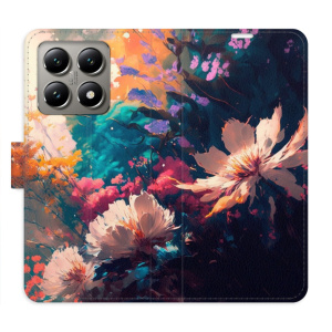 Flip pouzdro iSaprio - Xiaomi 14T - Spring Flowers s kapsičkami na karty