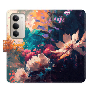 Flip pouzdro iSaprio - Xiaomi Redmi 15 - Spring Flowers s kapsičkami na karty