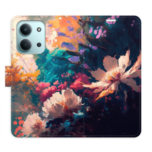 Flip pouzdro iSaprio - Xiaomi Redmi 15C - Spring Flowers s kapsičkami na karty