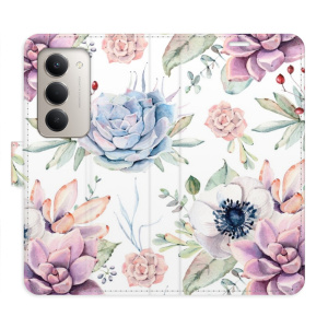 Flip pouzdro iSaprio - Xiaomi Redmi 15 - Succulents Pattern s kapsičkami na karty
