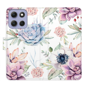 Flip pouzdro iSaprio - Motorola Moto G86 5G - Succulents Pattern s kapsičkami na karty