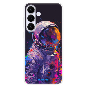 Silikonový kryt iSaprio - Samsung Galaxy S25 FE - Neon Astronaut