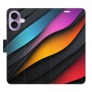Flip pouzdro iSaprio - Apple iPhone 17 - Color Waves s kapsičkami na karty