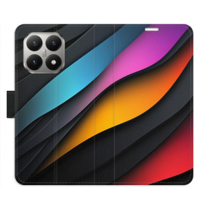 Flip pouzdro iSaprio - Xiaomi 15T - Color Waves s kapsičkami na karty
