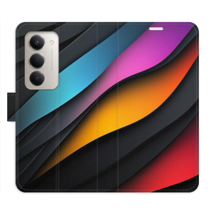 Flip pouzdro iSaprio - Xiaomi Redmi 15 - Color Waves s kapsičkami na karty