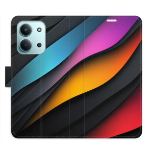Flip pouzdro iSaprio - Xiaomi Redmi 15C - Color Waves s kapsičkami na karty