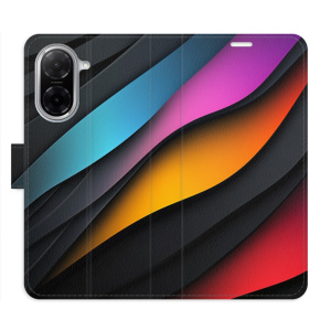 Flip pouzdro iSaprio - Xiaomi Redmi A5 - Color Waves s kapsičkami na karty