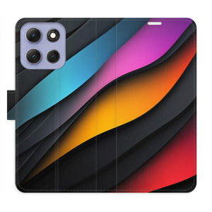 Flip pouzdro iSaprio - Motorola Moto G86 5G - Color Waves s kapsičkami na karty