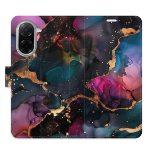 Flip pouzdro iSaprio - Xiaomi Redmi A5 - Dark Marble s kapsičkami na karty