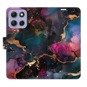 Flip pouzdro iSaprio - Motorola Moto G86 5G - Dark Marble s kapsičkami na karty