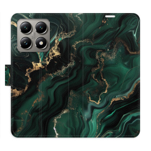 Flip pouzdro iSaprio - Xiaomi 14T - Emerald 02 s kapsičkami na karty