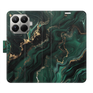 Flip pouzdro iSaprio - Xiaomi 15T Pro - Emerald 02 s kapsičkami na karty