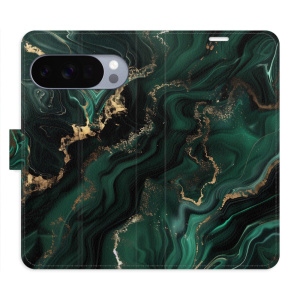 Flip pouzdro iSaprio - Google Pixel 10 / 10 Pro - Emerald 02 s kapsičkami na karty