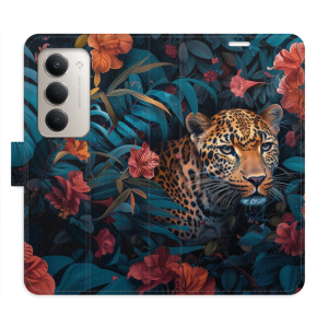 Flip pouzdro iSaprio - Xiaomi Redmi 15 - Flower Jaguar 02 s kapsičkami na karty