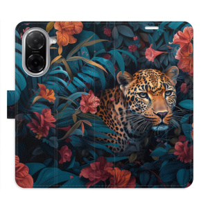 Flip pouzdro iSaprio - Xiaomi Redmi A5 - Flower Jaguar 02 s kapsičkami na karty