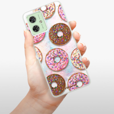 Silikonový obal iSaprio - Motorola Moto G54 5G - Donuts 11