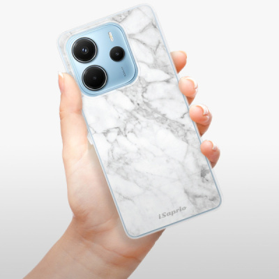Silikonový obal iSaprio - Xiaomi Redmi Note 14 4G - SilverMarble 14