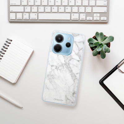 Silikonový obal iSaprio - Xiaomi Redmi Note 14 4G - SilverMarble 14